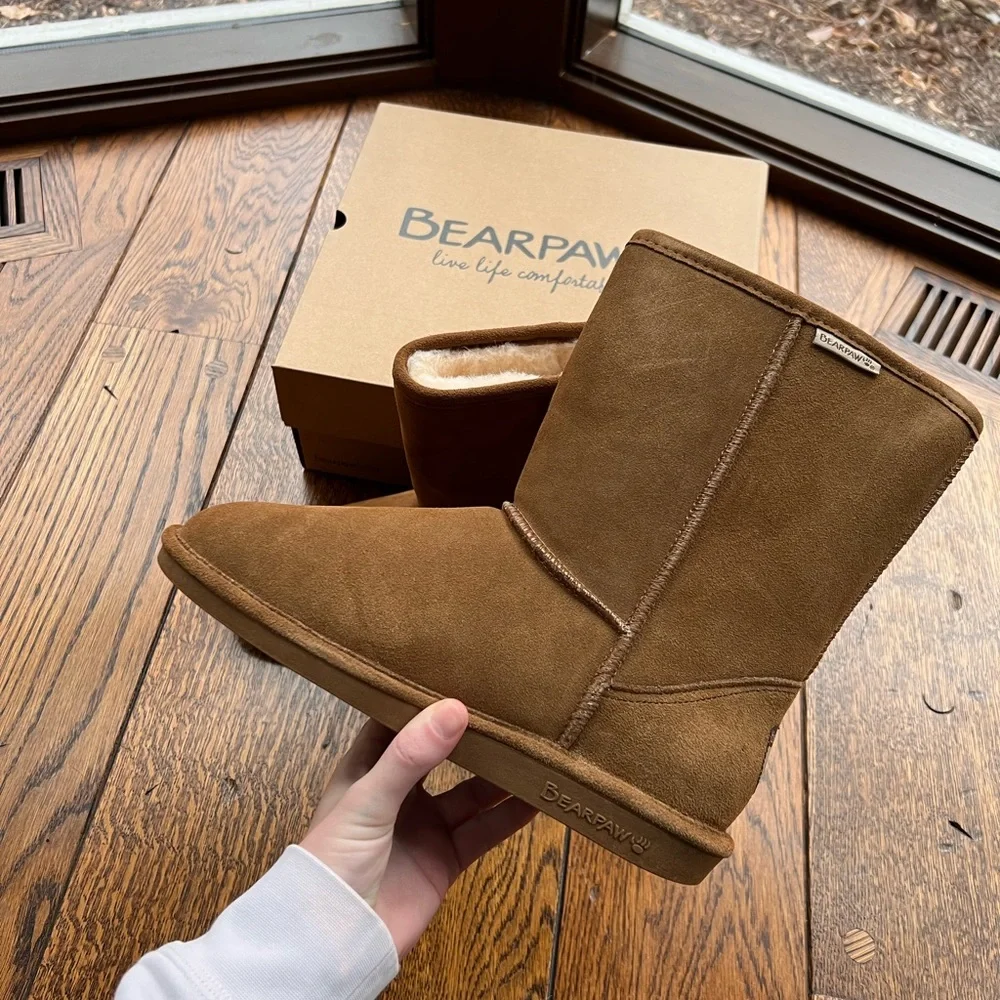 Bearpaw suede faux fur boots NIB - Picture 4 of 5